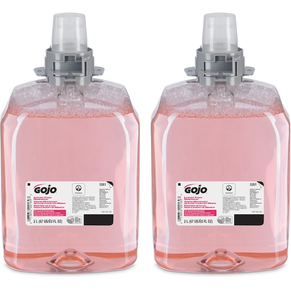 Gojo Luxury Foam Handwash Refill, 2000mL, Cranberry Scent, PK 2 GOJ526102 - main